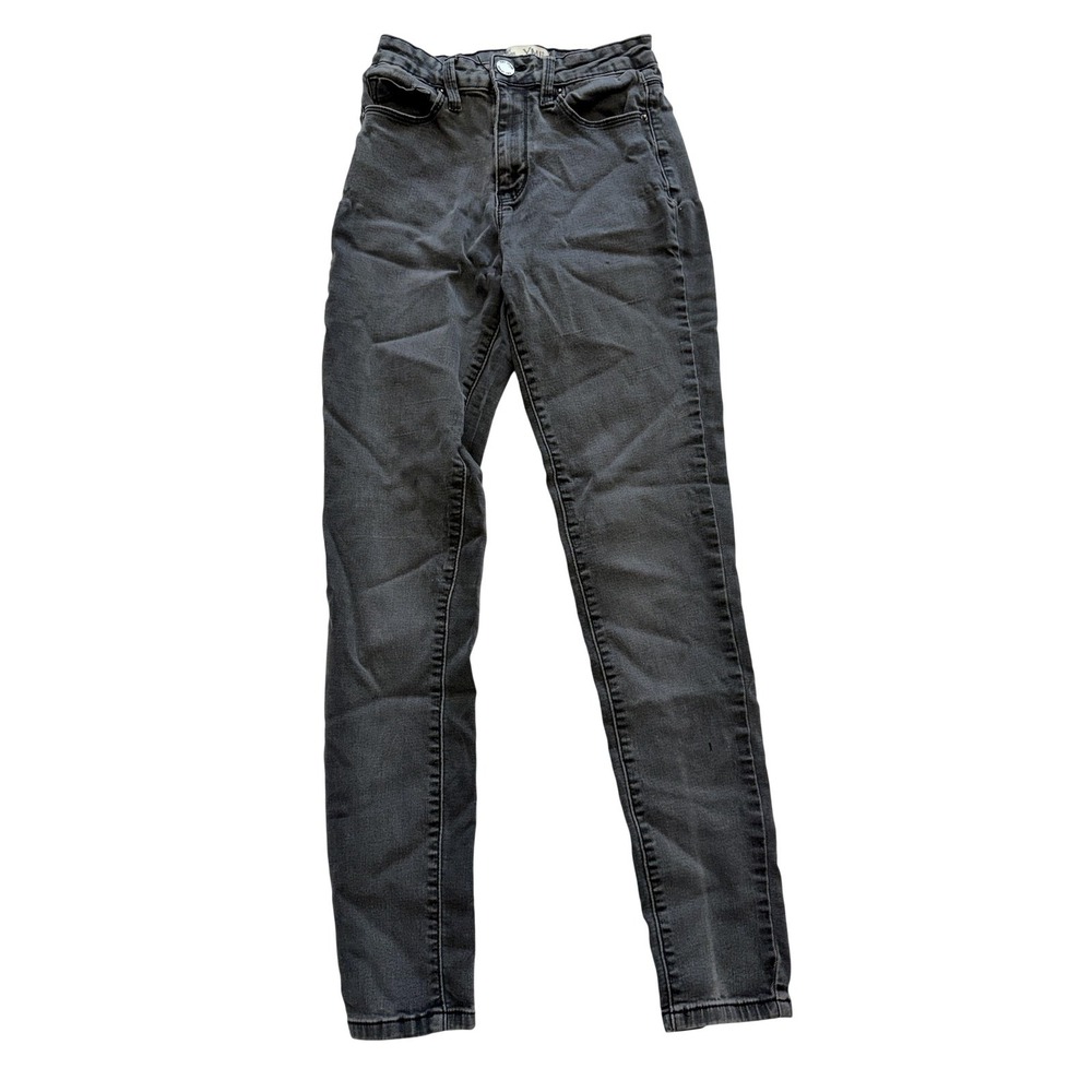 YMI Sky Rise Skinny Jeans Juniors 7/28 Charcoal Wash High Rise Stretch 29x28‎